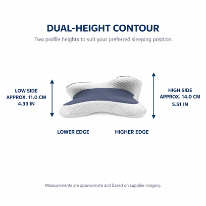SOLVANA AlignRest™ Contour Memory Foam Pillow
