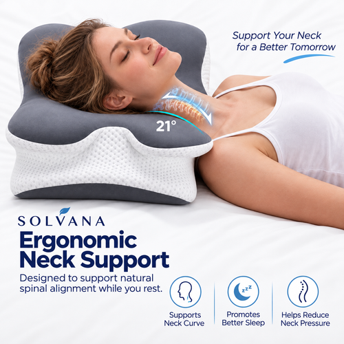SOLVANA AlignRest™ Contour Memory Foam Pillow