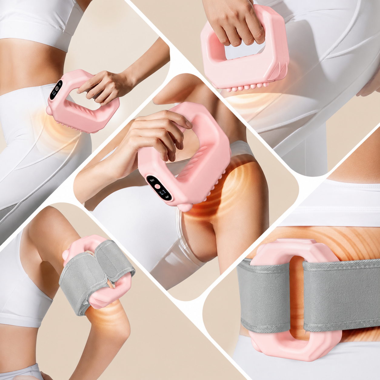 Portable Heated Fascia Ring Massager