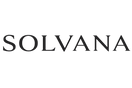 The brand name 'SOLVANA' is displayed in a clean, black serif typeface centered on a solid white background.