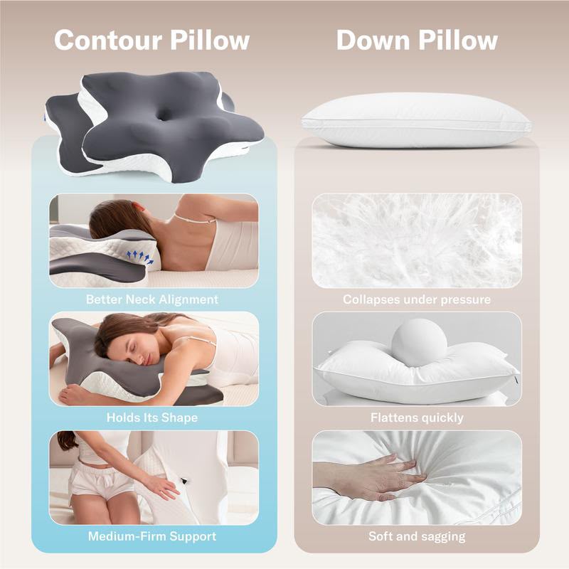SOLVANA AlignRest™ Contour Memory Foam Pillow
